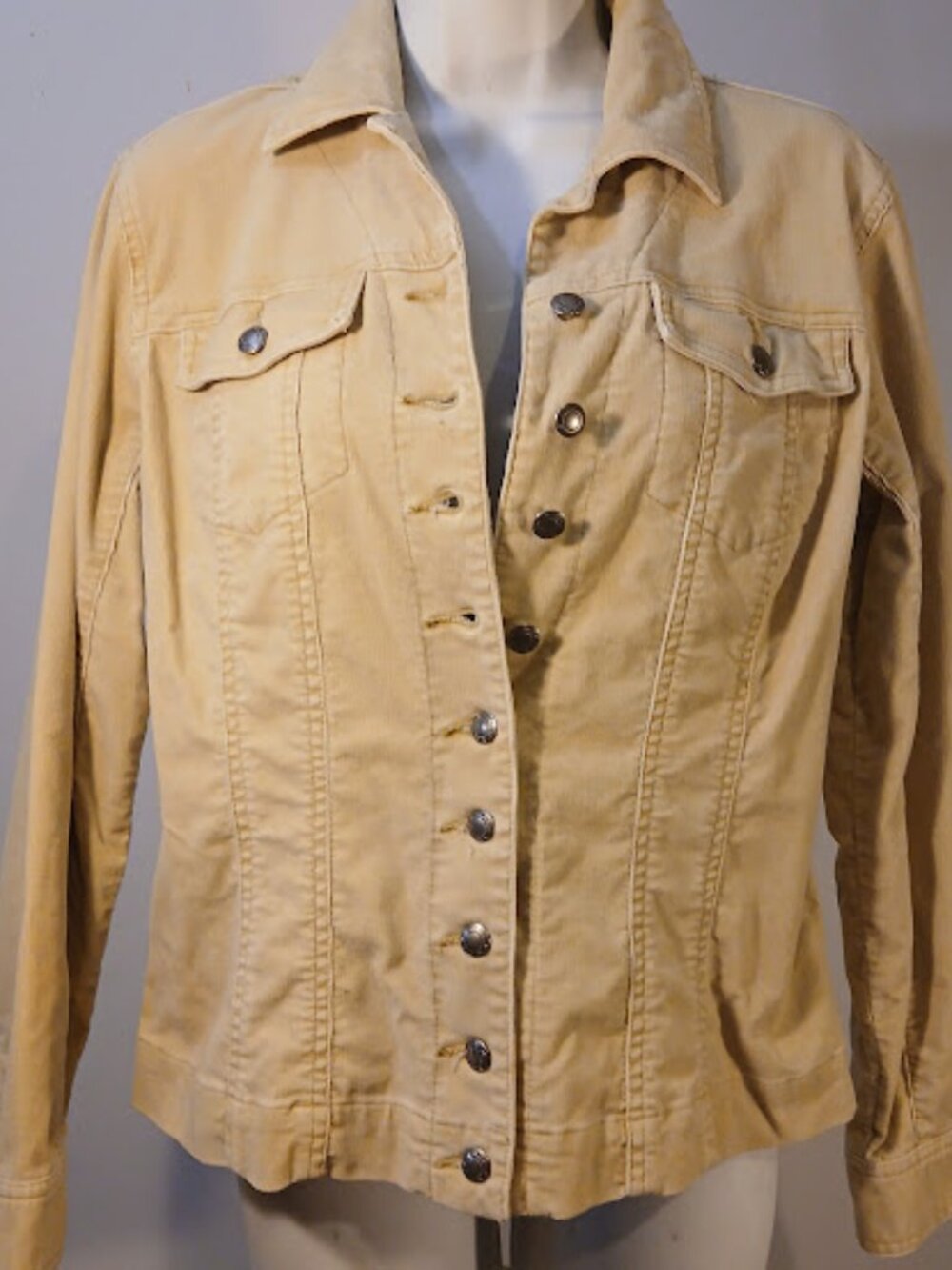 Chicos Corduroy Jacket Size 0 w/matching Corduroy Pant Size 0.5 Reg